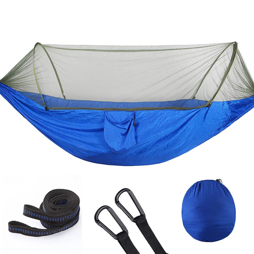 Fully Automatic Quick Opening Hammock With Mosquito Net - Bellarte Enchanté Fully Automatic Quick Opening Hammock With Mosquito Net